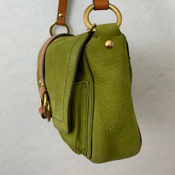 Coach Green Soft Milled Nubuc Leather Shoulder Bag - Picture 8 of 12